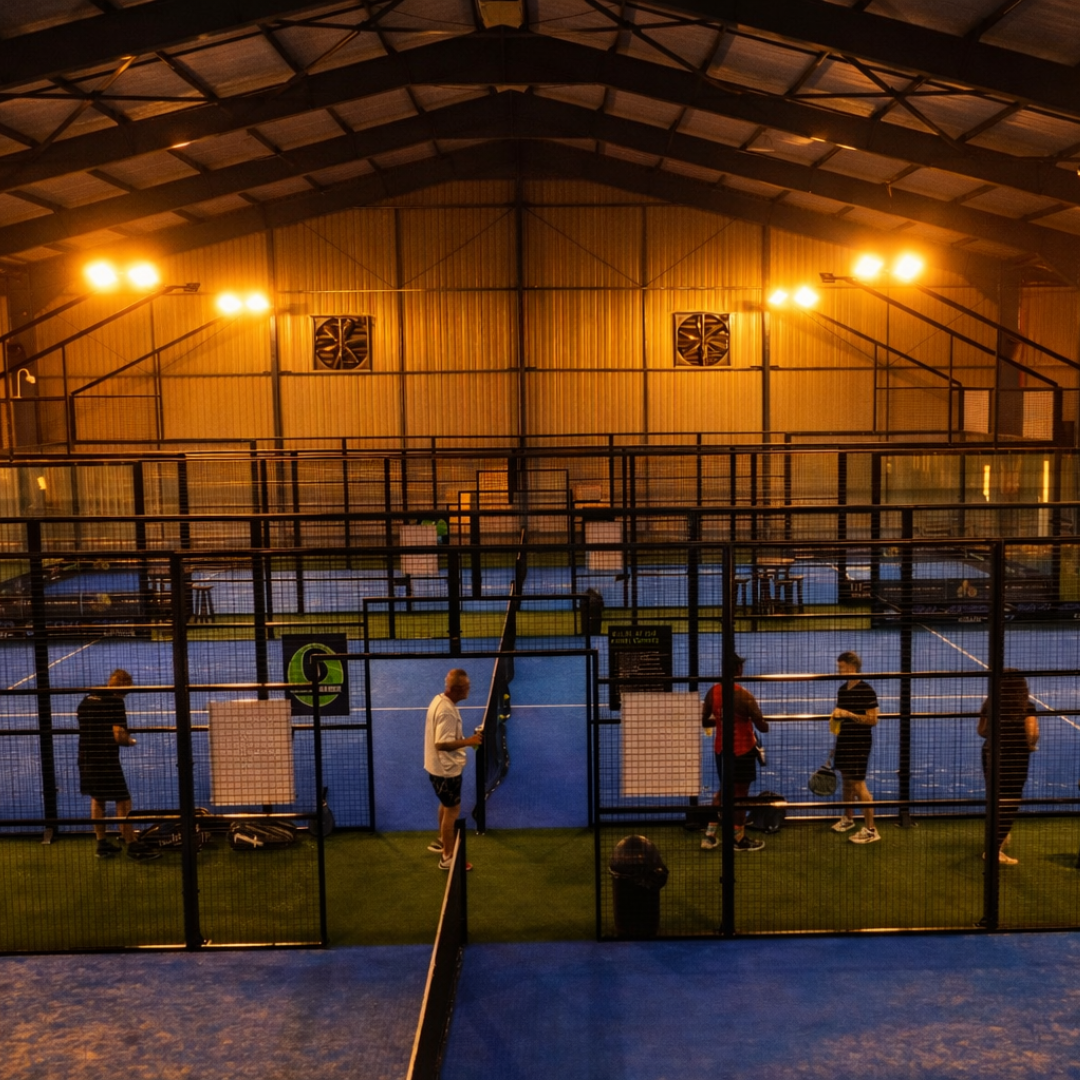 Indoor padel court at Padel Magic in Rynfield Benoni