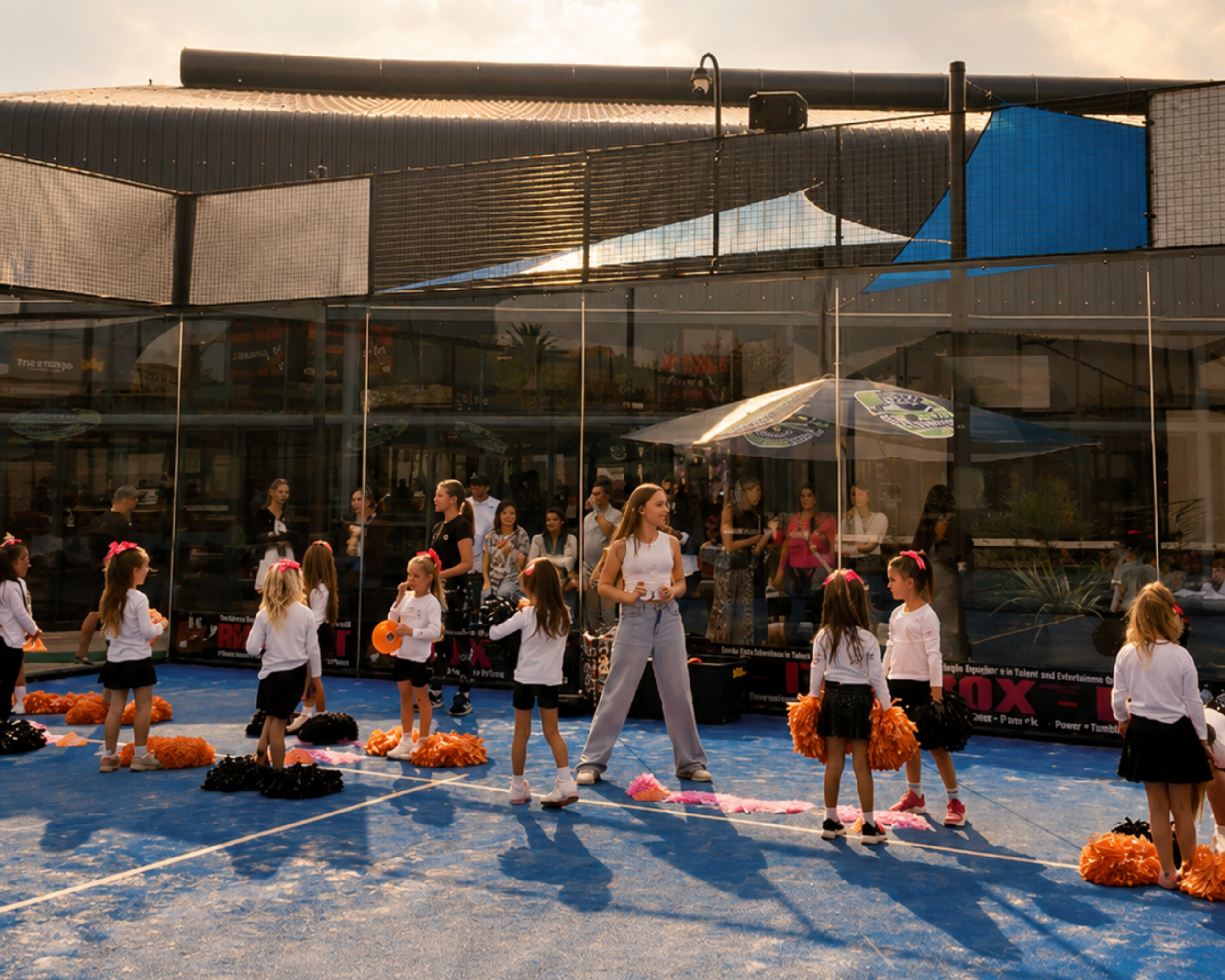 Outdoor celebration at Padel Magic