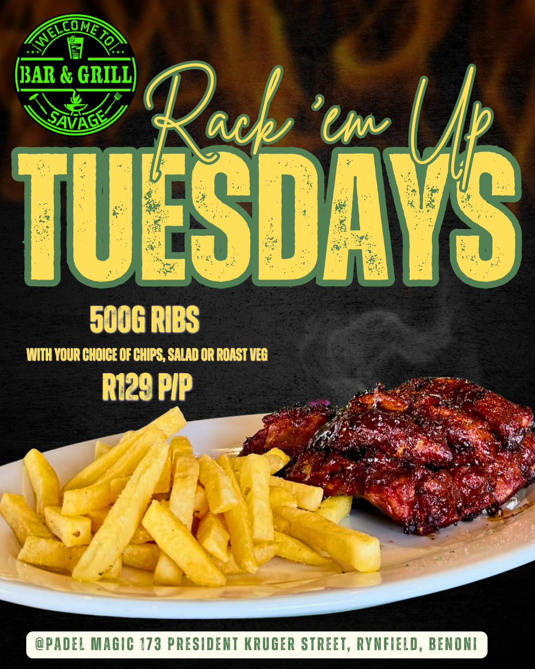 Rack Em Up Tuesday at Savage Bar and Grill