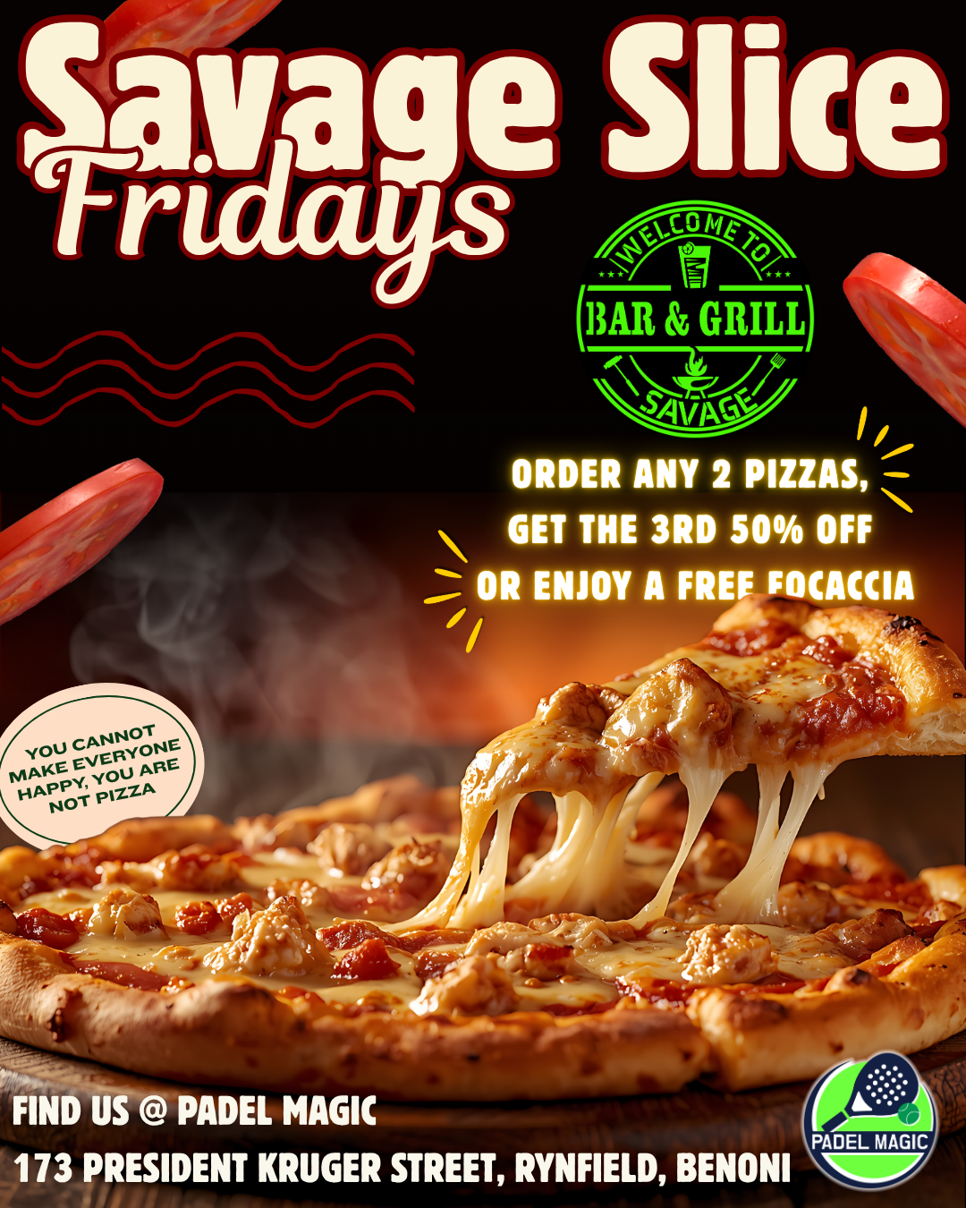 Savage Slice Fridays at Savage Bar and Grill