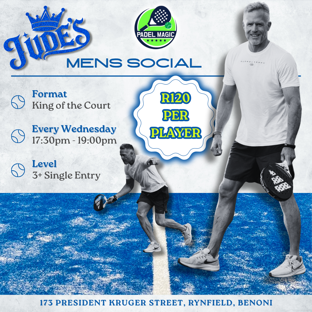 Jude's Men's Social at Padel Magic Benoni