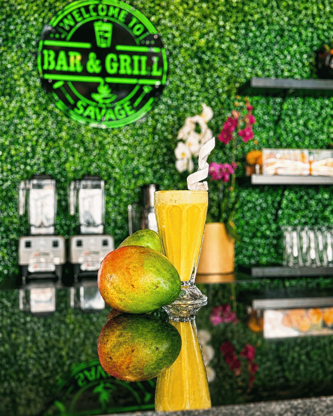 Healthy smoothie at Savage Bar and Grill