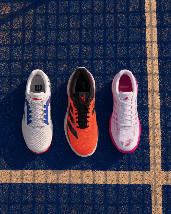 Court shoes available at the Padel Magic Pro Shop