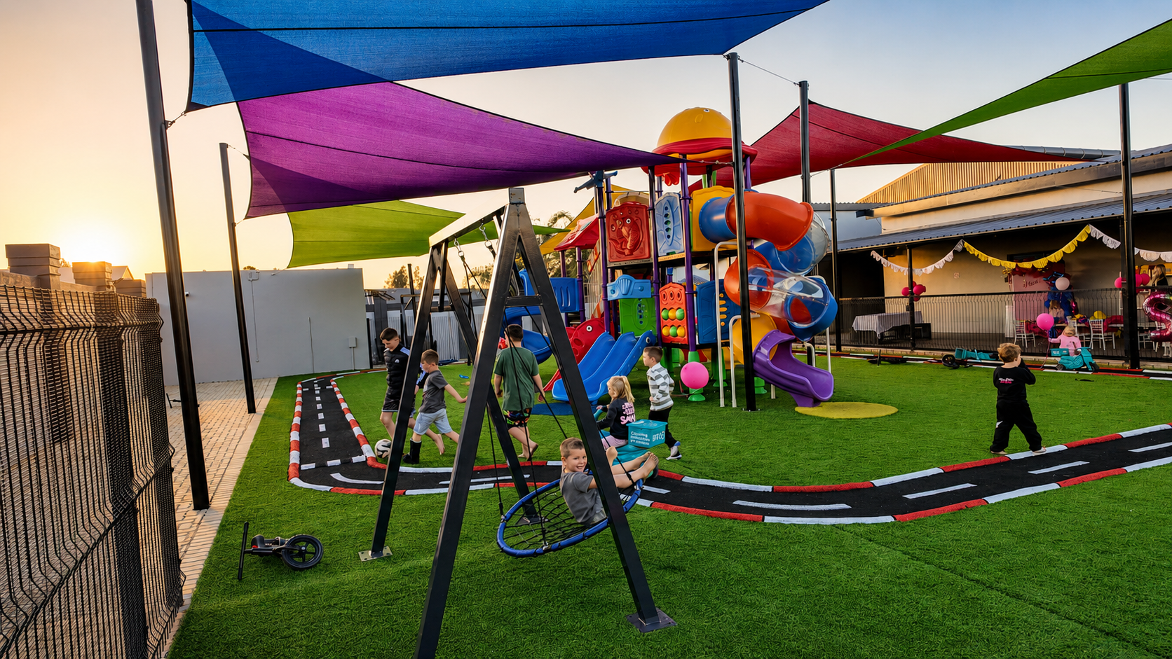 Children's playground at Padel Magic